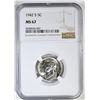 Image 1 : 1942-S SILVER JEFFERSON NICKEL NGC MS-67