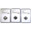 Image 1 : 3 NGC GRADED SMS ROOSEVELT DIMES: