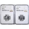 Image 1 : 2-1955-D WASHINGTON QUARTERS NGC MS-65