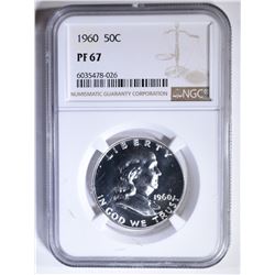 1960 FRANKLIN HALF DOLLAR, NGC PF-67