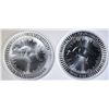 Image 1 : 2-BU 2020 AUSTRALIAN 1oz SILVER KANGAROO COINS