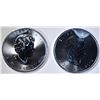 Image 2 : 2-2014 ONE OUNCE SILVER CANADA MAPLE LEAF COINS