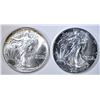 Image 1 : 1986 & 87  BU AMERICAN SILVER EAGLES