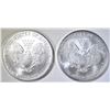Image 2 : 2-BU 2005 AMERICAN SILVER EAGLES