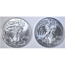 2-2013 BU AMERICAN SILVER EAGLES