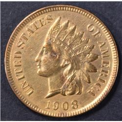 1908-S INDIAN CENT  CH AU