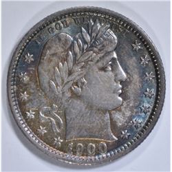 1900 BARBER QUARTER AU COLOR