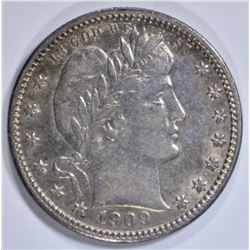 1909-D BARBER QUARTER BU