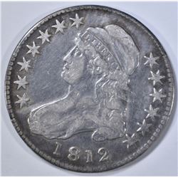 1812 BUST HALF DOLLAR VF OLD CLEANING
