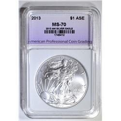 2013 AMERICAN SILVER EAGLE APCG PERFECT GEM BU