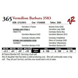 VERMILION BARBARA 3583