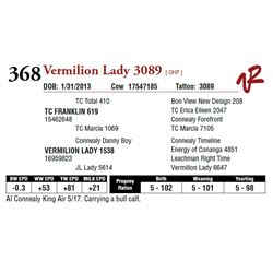 VERMILION LADY 3089