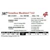 Image 1 : VERMILION BLACKBIRD 7142