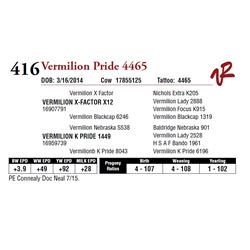 VERMILION PRIDE 4465