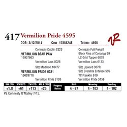 VERMILION PRIDE 4595