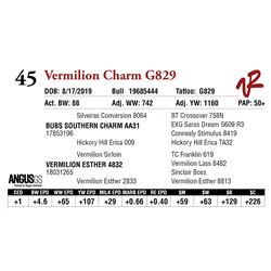 VERMILION CHARM G829