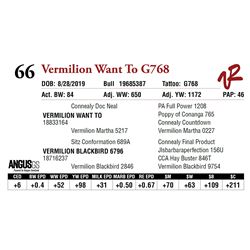 VERMILION WANT TO G768