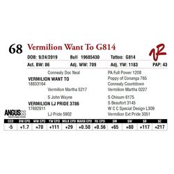 VERMILION WANT TO G814