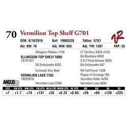 VERMILION TOP SHELF G701