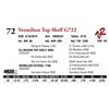 Image 1 : VERMILION TOP SHELF G722
