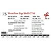 Image 1 : VERMILION TOP SHELF G781