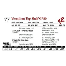 VERMILION TOP SHELF G780