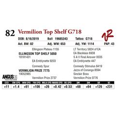 VERMILION TOP SHELF G718