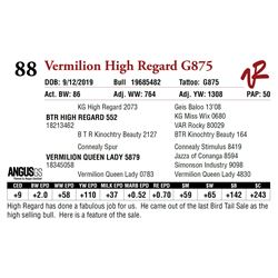 VERMILION HIGH REGARD G875