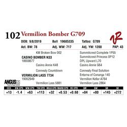 VERMILION BOMBER G709