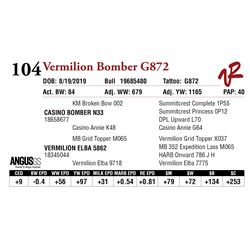 VERMILION BOMBER G872