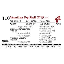 VERMILION TOP SHELF G713