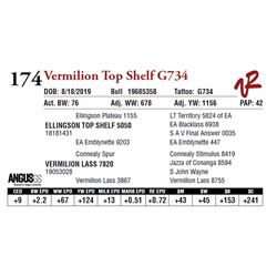 VERMILION TOP SHELF G734