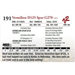 VERMILION D125 SPUR G270