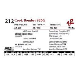 COOK BOMBER 926G