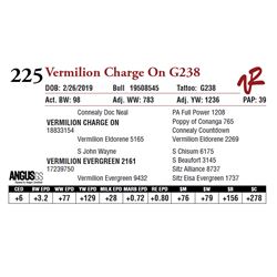 VERMILION CHARGE ON G238