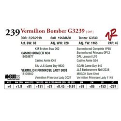 VERMILION BOMBER G3239