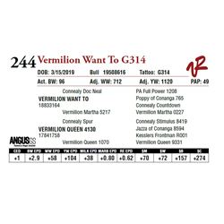 VERMILION WANT TO G314