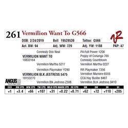 VERMILION WANT TO G566