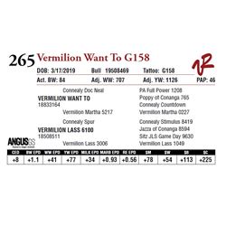 VERMILION WANT TO G158