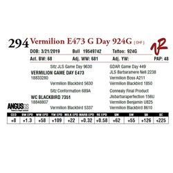 VERMILION E473 G DAY 924G