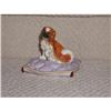 Image 1 : Porcelain Spaniel Dog on Ornate Cushion #1227422