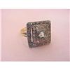 Image 1 : Edwardian Platinum Gold Aquamarine Ring #1237599