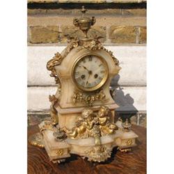Striking onyx and ormolou clock #1237641