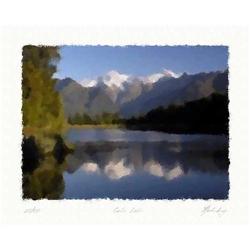 Lithograph "Calm Lake" by Livitin In. #1237708