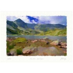 Lithograph "Mountain Landscape" by Livitin In. #1237715