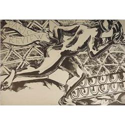 Robert Kushner Lithograph, Paris Review #1237723