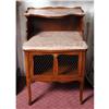 Image 1 : Pair of Marble-Top Two-Tier Night Stands #1237728