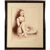 Image 1 : Moses Soyer Framed Lithograph, Ballet Dancer #1237738