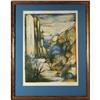 Image 1 : Vitali Orfeo Lithograph, Framed Landscape #1237742