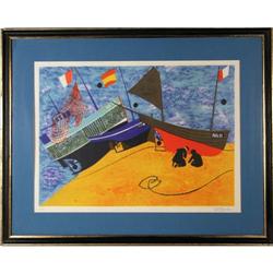 Peter Edwards S/N Lithograph, Boats #1237745